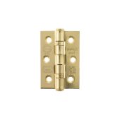 Atlantic - A2H322PB Grade 7 CE Fire Rated Ball Bearing Hinges 3" x 2" x 2mm - Polished Brass