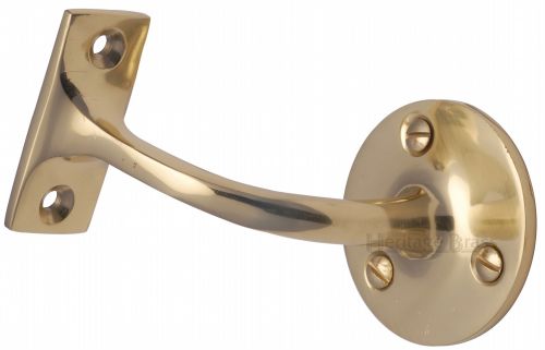 Click Here To Enlarge This Photo Of V1030 64-PB Heritage Brass Handrail Bracket 2 ½" Polished Brass Finish