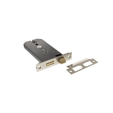 Click Here To Enlarge This Photo Of Atlantic - ALKHZBSN 6" Horizontal Mortice Bathroom Lock - Satin Nickel