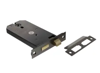 Atlantic - ALKHZBMBN 6" Horizontal Mortice Bathroom Lock - Matt Gun Metal