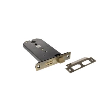 Click Here To Enlarge This Photo Of Atlantic - ALKHZBAB 6" Horizontal Mortice Bathroom Lock - Antique Brass