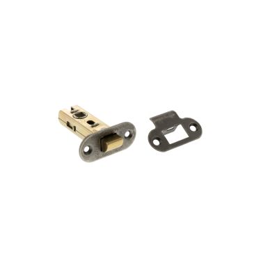 Click Here To Enlarge This Photo Of Atlantic - ALRCE25DS Fire Rated CE Tubular Mortice Latch (Radius) 2.5" - Distressed Silver