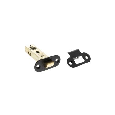 Click Here To Enlarge This Photo Of Atlantic - ALRCE3MB Fire Rated CE Tubular Mortice Latch (Radius) 3" - Matt Black