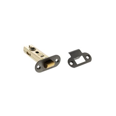 Click Here To Enlarge This Photo Of Atlantic - ALRCE3MBN Fire Rated CE Tubular Mortice Latch (Radius) 3" - Matt Gun Metal