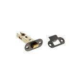 Atlantic - ALRCE3MBN Fire Rated CE Tubular Mortice Latch (Radius) 3" - Matt Gun Metal