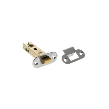 Click Here To Enlarge This Photo Of Atlantic - ALRCE3PC Fire Rated CE Tubular Mortice Latch (Radius) 3" - Polished Chrome