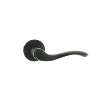 Click Here To Enlarge This Photo Of Atlantic - OE178MB Old English 'Warwick' Lever on Round Rose - Matt Black