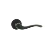 Atlantic - OE178MB Old English 'Warwick' Lever on Round Rose - Matt Black