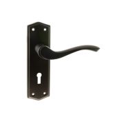Atlantic - OE178KUDB Old English 'Warwick' WC Levers on Backplate - Urban Dark Bronze