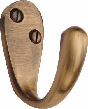 Click Here To Enlarge This Photo Of V1040-AT Heritage Brass Single Robe Hook Antique Brass Finish