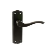 Atlantic - OE178LUDB Old English 'Warwick' Latch Levers on Backplate - Urban Dark Bronze