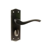Atlantic - OE178WCUDB Old English 'Warwick' Lock Levers on Backplate - Urban Dark Bronze