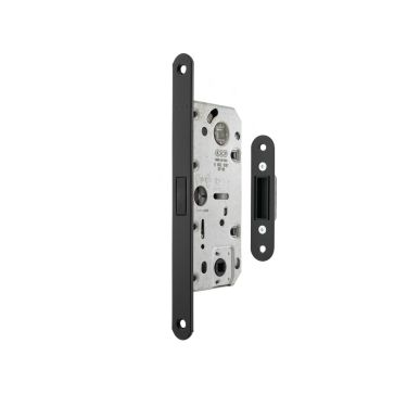 Click Here To Enlarge This Photo Of AGB2XT25WCMB - AGB Polaris 2XT Magnetic Latch / Bathroom Lock (35mm backset) - Matt Black