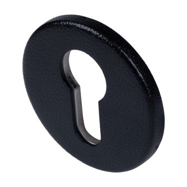Click Here To Enlarge This Photo Of DuraTique, SE35 Slimline Euro Profile Escutcheon - Textured Matt Black Finish (SE35-TMB)