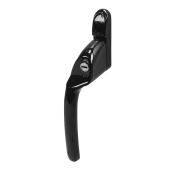 MK2 Connoisseur Offset Left Hand Locking Window Espagnolette Handle, 40mm Spindle, Black Finish (CS168L-LH-BK)