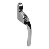 MK2 Connoisseur Offset Right Hand Locking Window Espagnolette Handle, 40mm Spindle, Hardex Chrome Finish (CS168L-RH-HC)