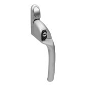 MK2 Connoisseur Offset Right Hand Locking Window Espagnolette Handle, 40mm Spindle, Hardex Satin Finish (CS168L-RH-HS)