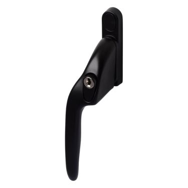 Click Here To Enlarge This Photo Of EH10L Left Hand Locking Cranked Espagnolette Window Handle - Black (EH10L-LH-BK)