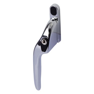 Click Here To Enlarge This Photo Of EH10L Left Hand Locking Cranked Espagnolette Window Handle - Polished Chrome (EH10L-LH-CP)