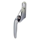EH10L Left Hand Locking Cranked Espagnolette Window Handle - Satin Chrome (EH10L-LH-SC)