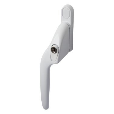 Click Here To Enlarge This Photo Of EH10L Left Hand Locking Cranked Espagnolette Window Handle - White (EH10L-LH-WH)