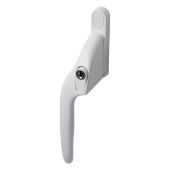 EH10L Left Hand Locking Cranked Espagnolette Window Handle - White (EH10L-LH-WH)