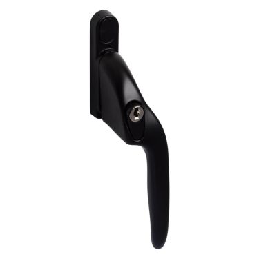Click Here To Enlarge This Photo Of EH10L Right Hand Locking Cranked Espagnolette Window Handle - Black (EH10L-RH-BK)