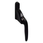 EH10L Right Hand Locking Cranked Espagnolette Window Handle - Black (EH10L-RH-BK)