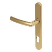 Jigsaw JR095B Grade 304 Stainless Steel, PVD Brass Finish Multipoint Door Lock Handle, 92mm Centres (JR095B-304-PPB)