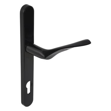 Click Here To Enlarge This Photo Of Kuhlen™ 92mm Multipoint Handle Set Left Hand Black with Fixing Kit - 240x28x12mm - (MHP60-LH-KIT-BK)