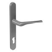 Kuhlen™ 92mm Multipoint Handle Set Left Hand Satin Stainless Steel with Fixing Kit - 240x28x12mm - (MHP60-LH-KIT-SSS)