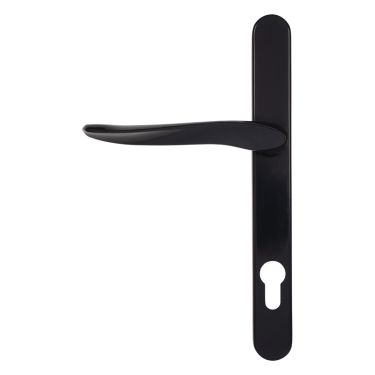 Click Here To Enlarge This Photo Of Kuhlen™ 92mm Multipoint Handle Set Right Hand Black with Fixing Kit - 240x28x12mm - (MHP60-RH-KIT-BK)