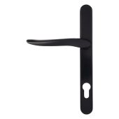 Kuhlen™ 92mm Multipoint Handle Set Right Hand Black with Fixing Kit - 240x28x12mm - (MHP60-RH-KIT-BK)