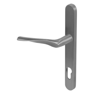 Click Here To Enlarge This Photo Of Kuhlen™ 92mm Multipoint Handle Set Right Hand Satin Stainless Steel with Fixing Kit - 240x28x12mm - (MHP60-RH-KIT-SSS)
