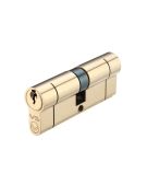 V5EP3050DPBE - Zoo Hardware Vier V5 Euro Profile Double Cylinder 80mm (30/50) Polished Brass