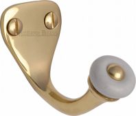 V1044-PB Heritage Brass Single Robe Hook Polished Brass Finish