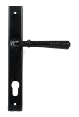 46387 From the Anvil Black Hammered Newbury Slimline Espag. Lock Set - 92mm centres - 212mm Screw Centres