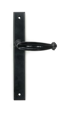 Click Here To Enlarge This Photo Of 46400 From the Anvil Black Cottage Slimline Lever Espag. Latch Set - 212mm Screw Centres
