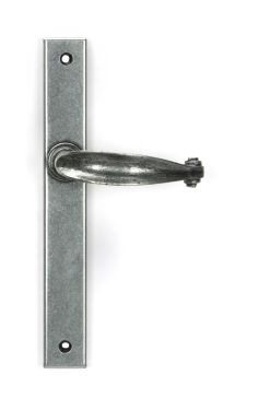 Click Here To Enlarge This Photo Of 46401 From the Anvil Pewter Cottage Slimline Lever Espag. Latch Set - 212mm Screw Centres