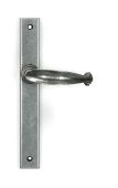 46401 From the Anvil Pewter Cottage Slimline Lever Espag. Latch Set - 212mm Screw Centres