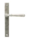 46406 From the Anvil Satin Marine SS (316) Newbury Slimline Lever Espag. Latch Set - 212mm Screw Centres
