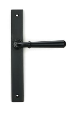 Click Here To Enlarge This Photo Of 46411 From the Anvil Matt Black Newbury Slimline Lever Espag. Latch Set - 212mm Screw Centres