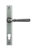 46414 From the Anvil Pewter Newbury Slimline Lever Espag. Lock Set - 92mm centres - 212mm Screw Centres