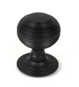 46660 From the Anvil Matt Black Beehive Centre Door Knob