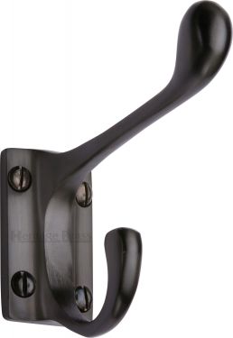 Click Here To Enlarge This Photo Of V1056-MB Heritage Brass Hat & Coat Hook Matt Bronze Finish