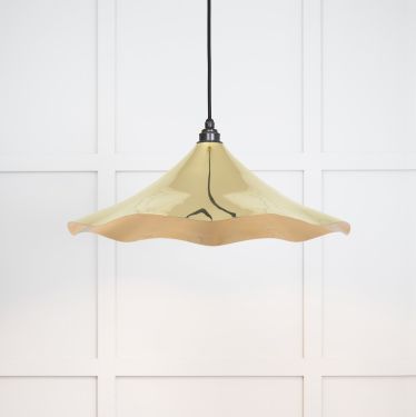 Click Here To Enlarge This Photo Of 49731 From the Anvil Smooth Brass Flora Pendant
