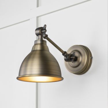 Click Here To Enlarge This Photo Of 49733 From the Anvil Aged Brass Brindley Wall Light