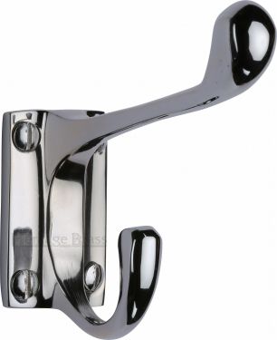 Click Here To Enlarge This Photo Of V1056-PC Heritage Brass Hat & Coat Hook Polished Chrome Finish
