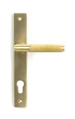 50841 From the Anvil Satin Brass Brompton Slimline Lever Espag. Lock Set - 92mm centres - 212mm Screw Centres