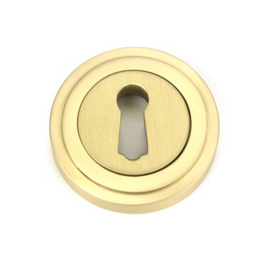 Click Here To Enlarge This Photo Of 50873 From the Anvil Satin Brass Round Escutcheon (Art Deco)
